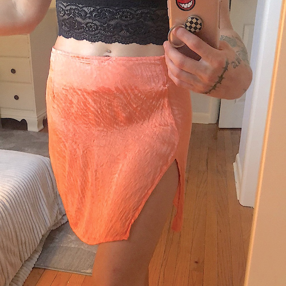 Motel zebra striped skirt